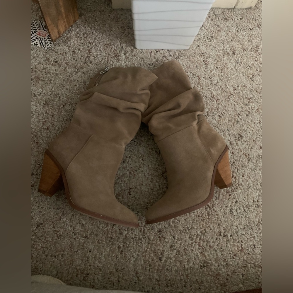 Chinese laundry suede slouchy boots